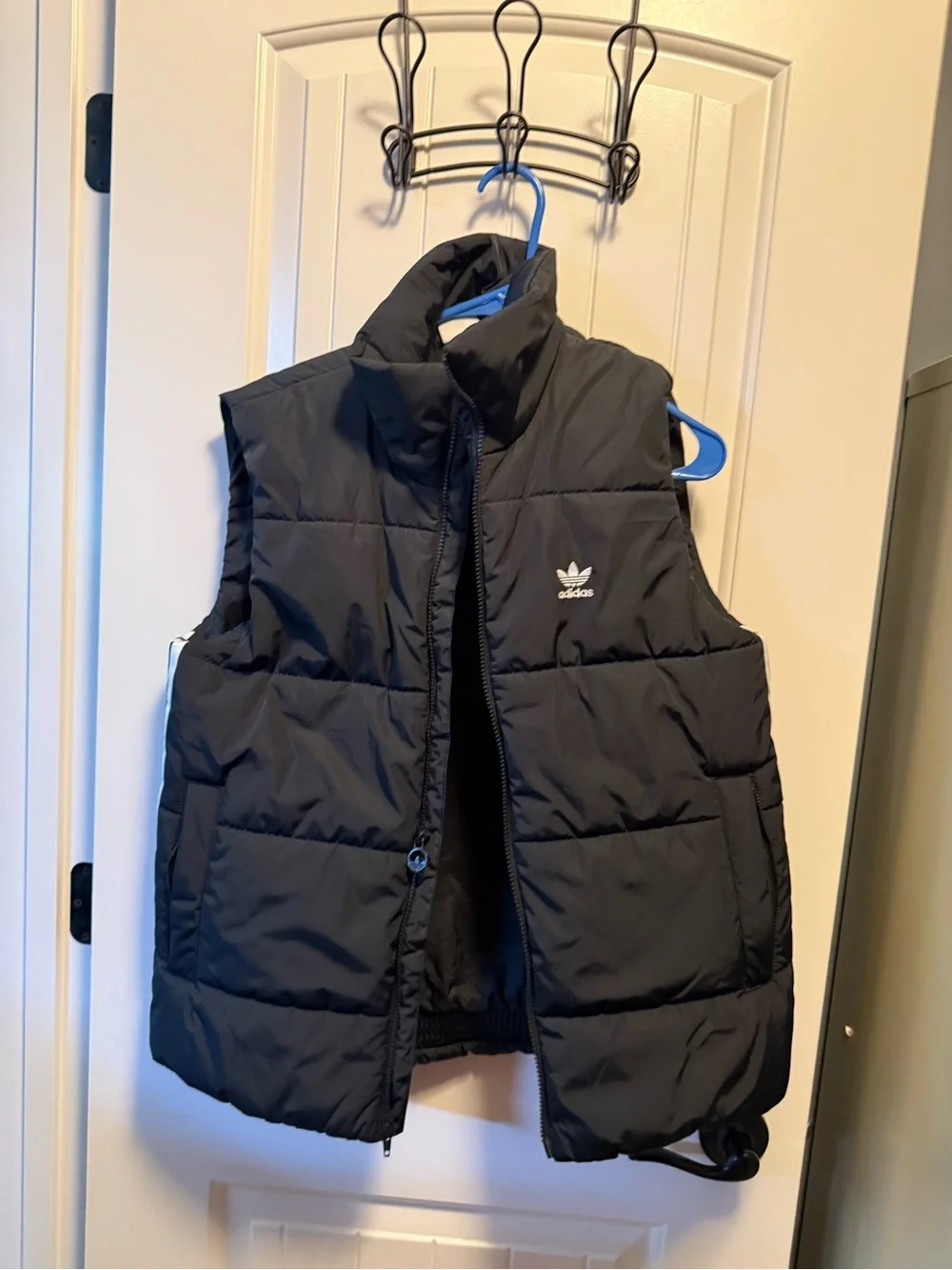 adidas Kids Black Quilted Puffer Vest